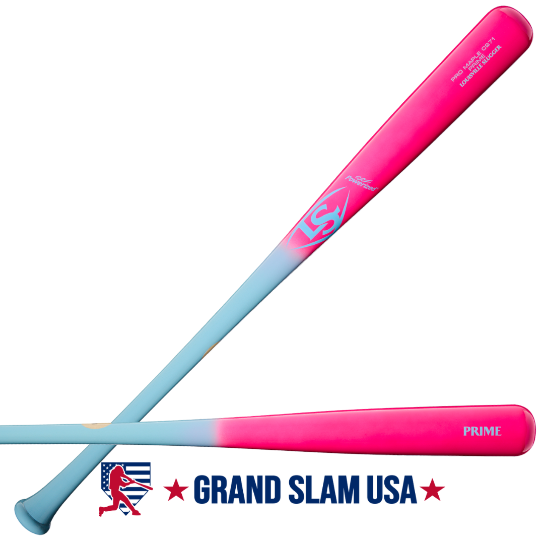 Louisville Slugger Pro Prime Maple Powder Blue/Pink C271 Wood Bat