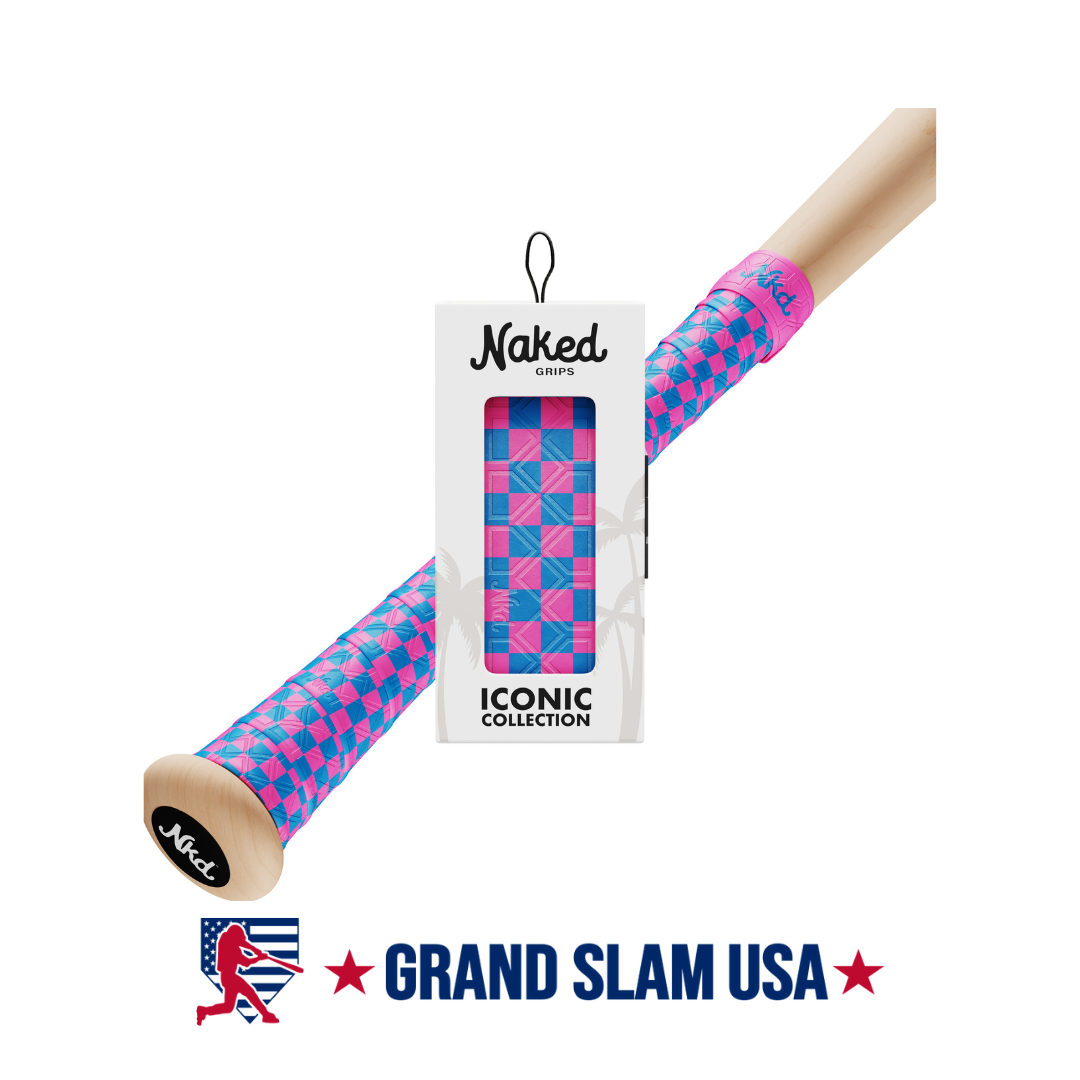Naked Grips Neon Checkers Edition Bat Grip