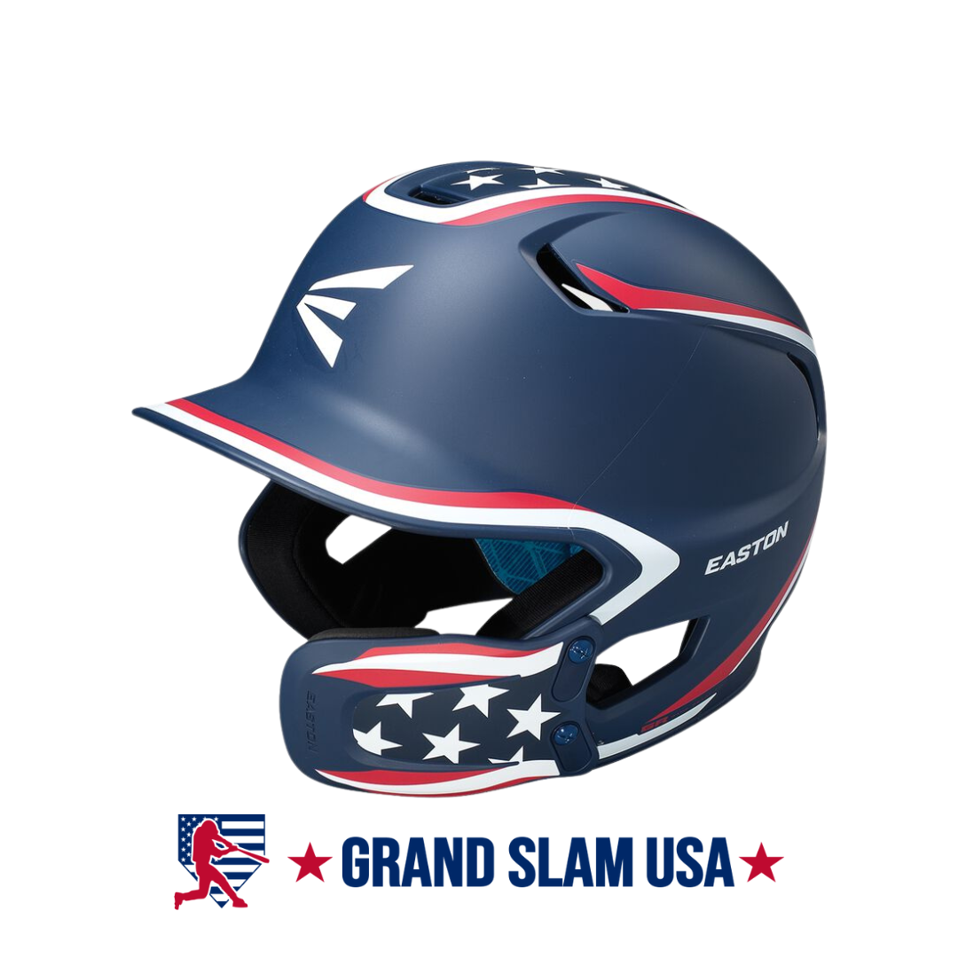 Easton Z5 2.0 Batting Helmet w/ Jaw Guard- Stars and Stripes