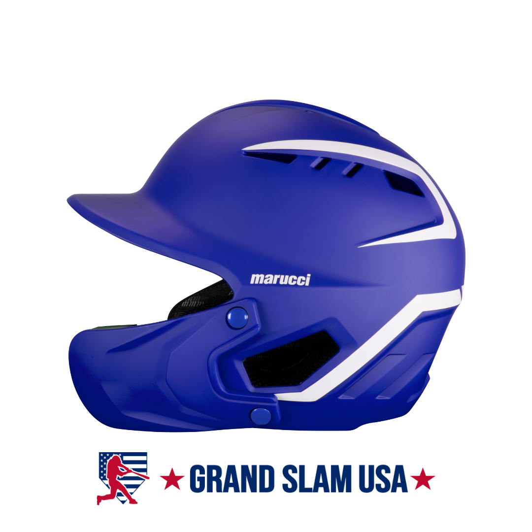 Marucci DuraVent Two-Tone Helmet With Jaw Guard | Grand Slam USA
