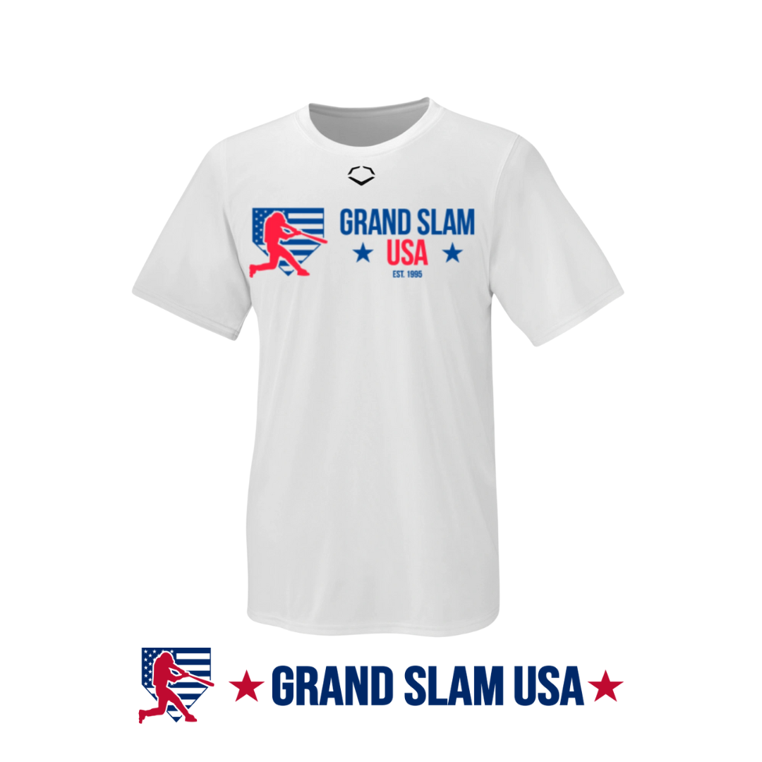 Grand Slam Youth Evoshield Tech Tee-White