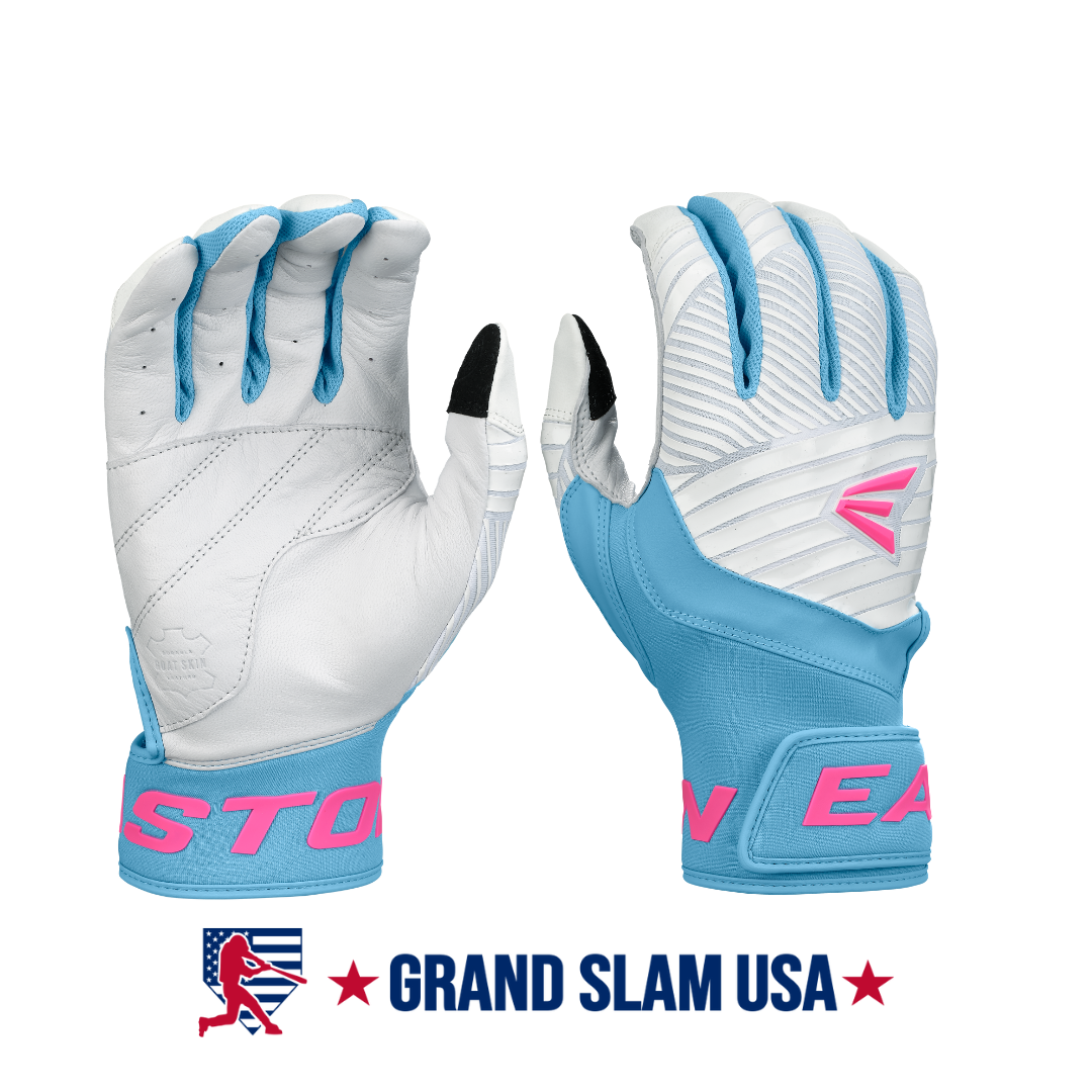 Easton Youth Walk-Off Ethos Batting Gloves-Pool Party