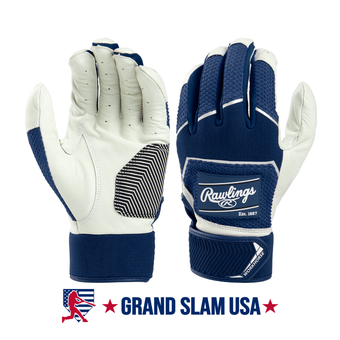 Rawlings Workhorse Batting Gloves Adult - Navy
