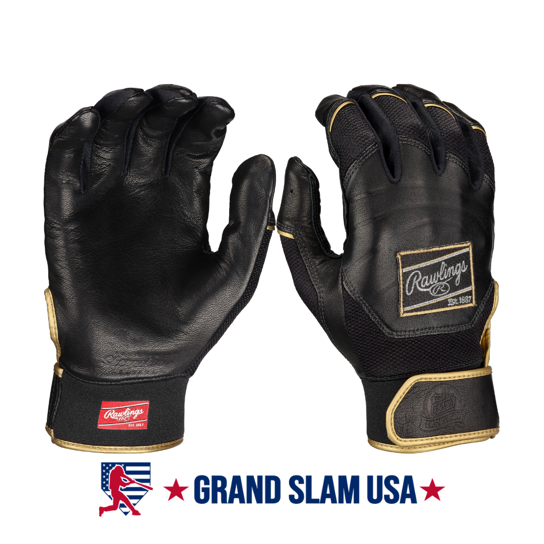Rawlings Adult Pro Preferred Batting Gloves-Black