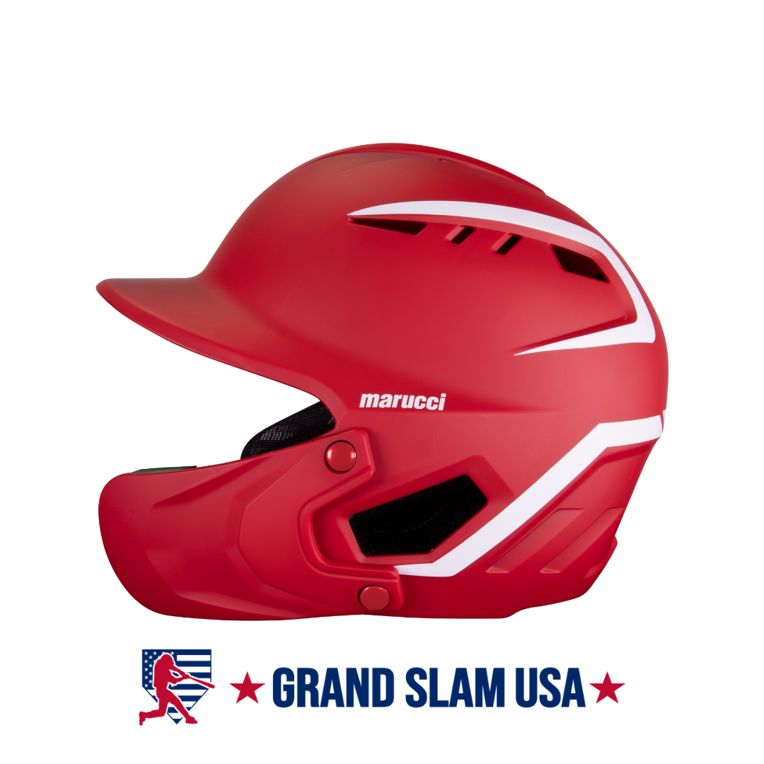 marucci DURAVENT 両打ち対応硬式用ヘルメット フェイスガード付 Marucci DuraVent Two-Tone Helmet With Jaw Guard | Grand Slam USA