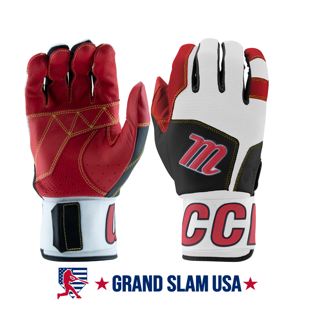Gants De Frappe Baseball/softball Marucci Blacksmith – XL – Noir/rouge – Neuf