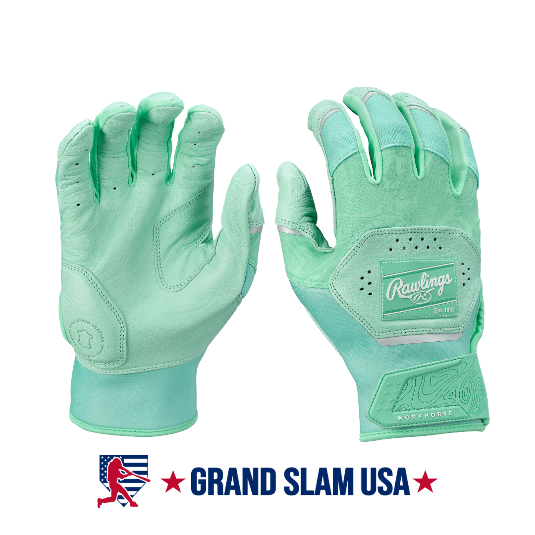 Rawlings Adult Workhorse Batting Gloves-Mint