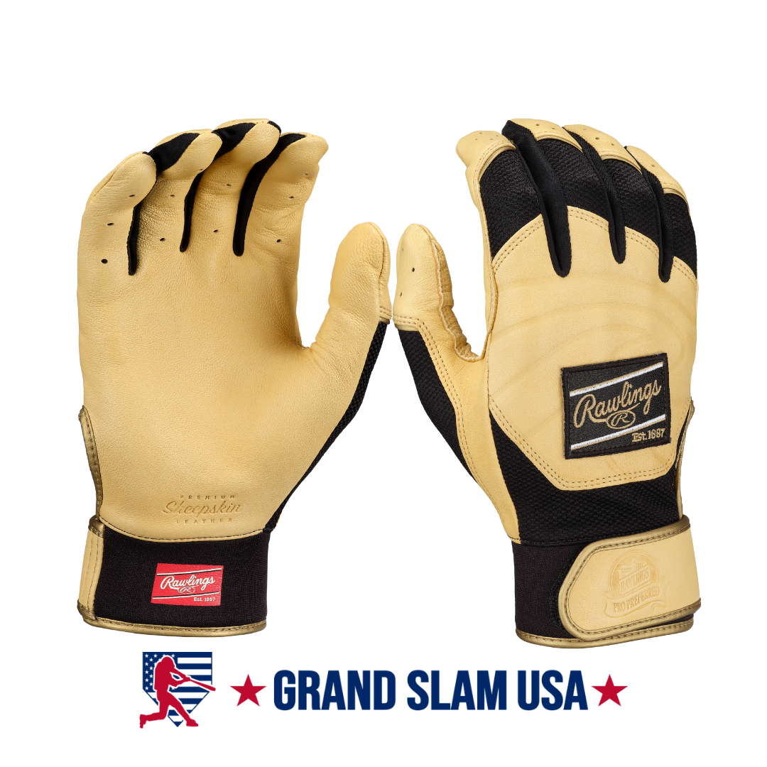 Rawlings Adult Pro Preferred Batting Gloves-Camel