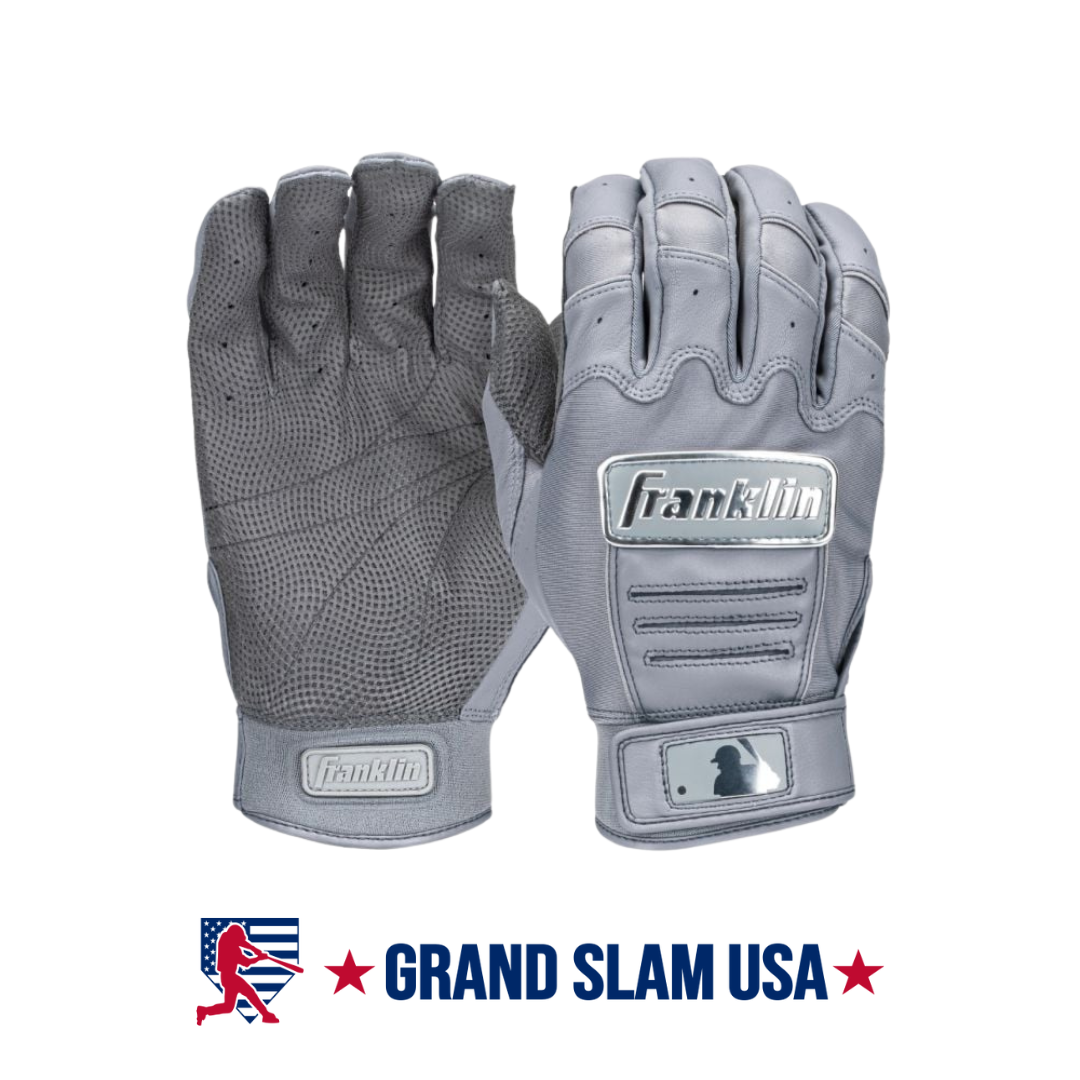 Franklin Adult CFX Pro Chrome Batting Gloves - Gray