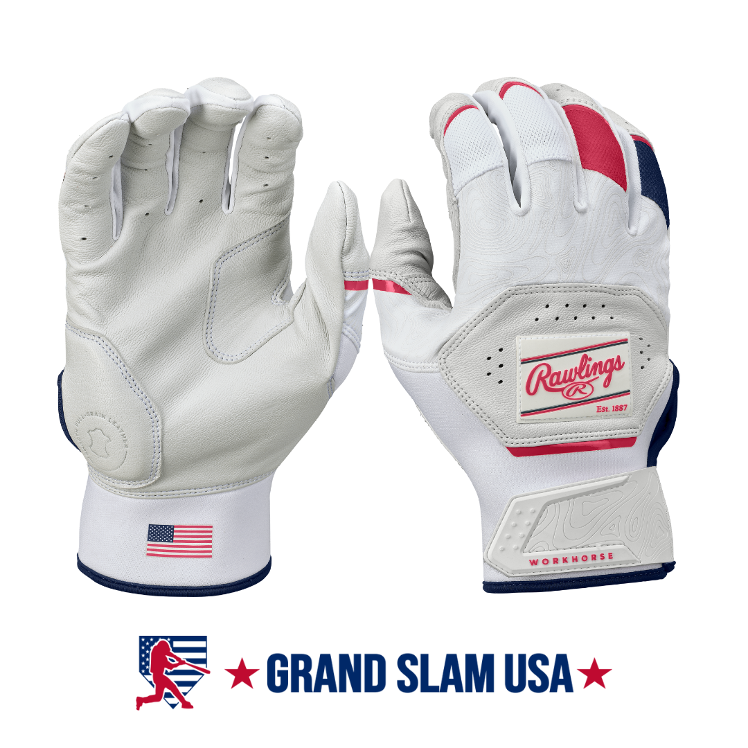 Rawlings Adult Workhorse Batting Gloves-USA