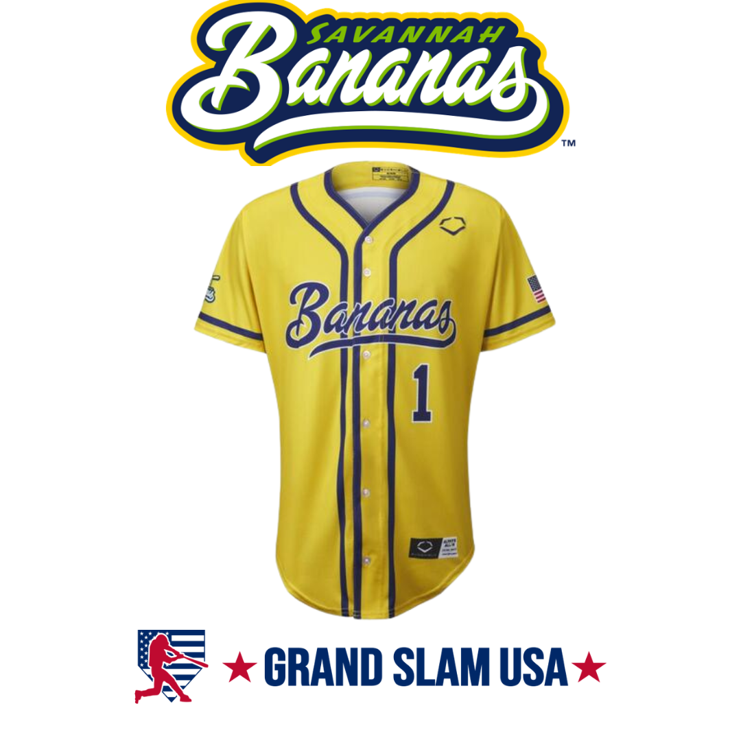 Savannah Bananas Evoshield Yellow Replica Adult Jersey