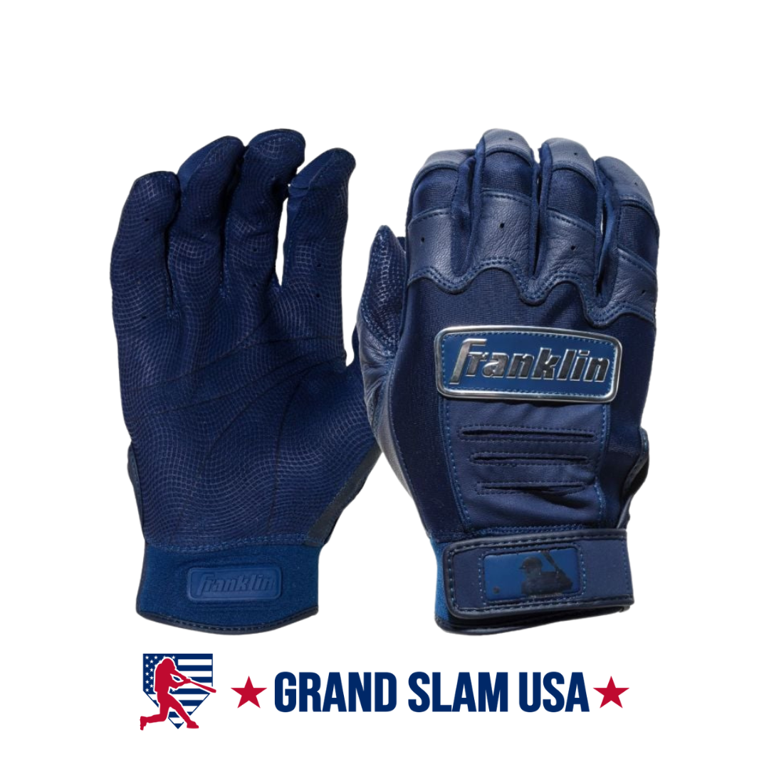 Franklin Adult CFX Pro Chrome Batting Gloves Navy
