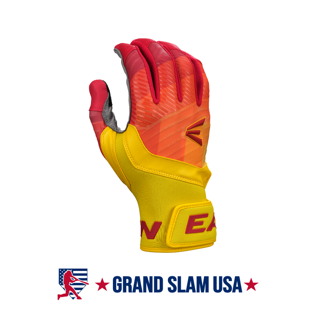 Red youth batting gloves deals