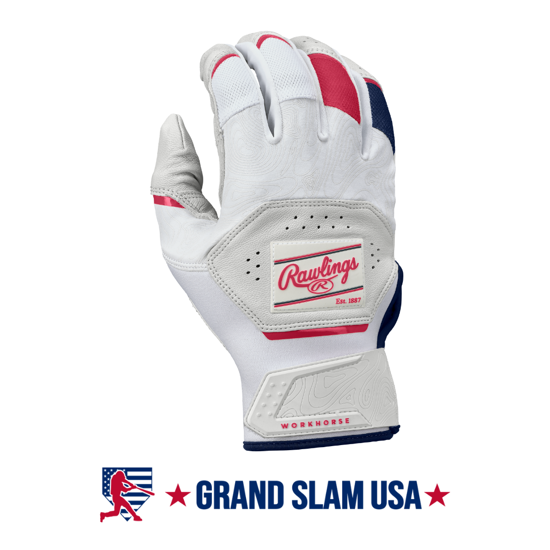 Rawlings Adult Workhorse Batting Gloves USA Grand Slam USA